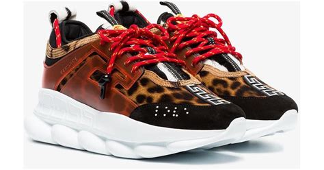 leopard versace trainers|versace shoes for women.